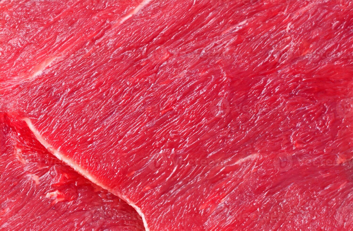 Carnivore's Canvas, Close-Up of Raw Meat Texture for Culinary Inspiration photo