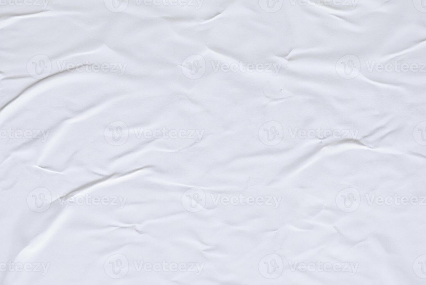 White Crumpled Paper Texture Background for Design Projects photo