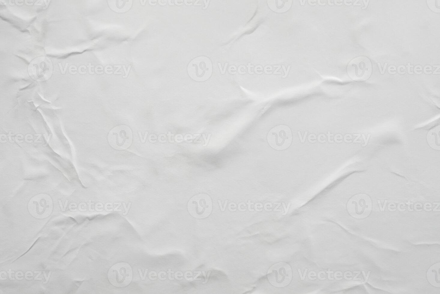 White Crumpled Paper Texture Background for Design Projects photo