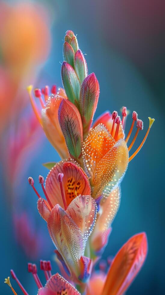 Water Droplets on Close up of Flower photo