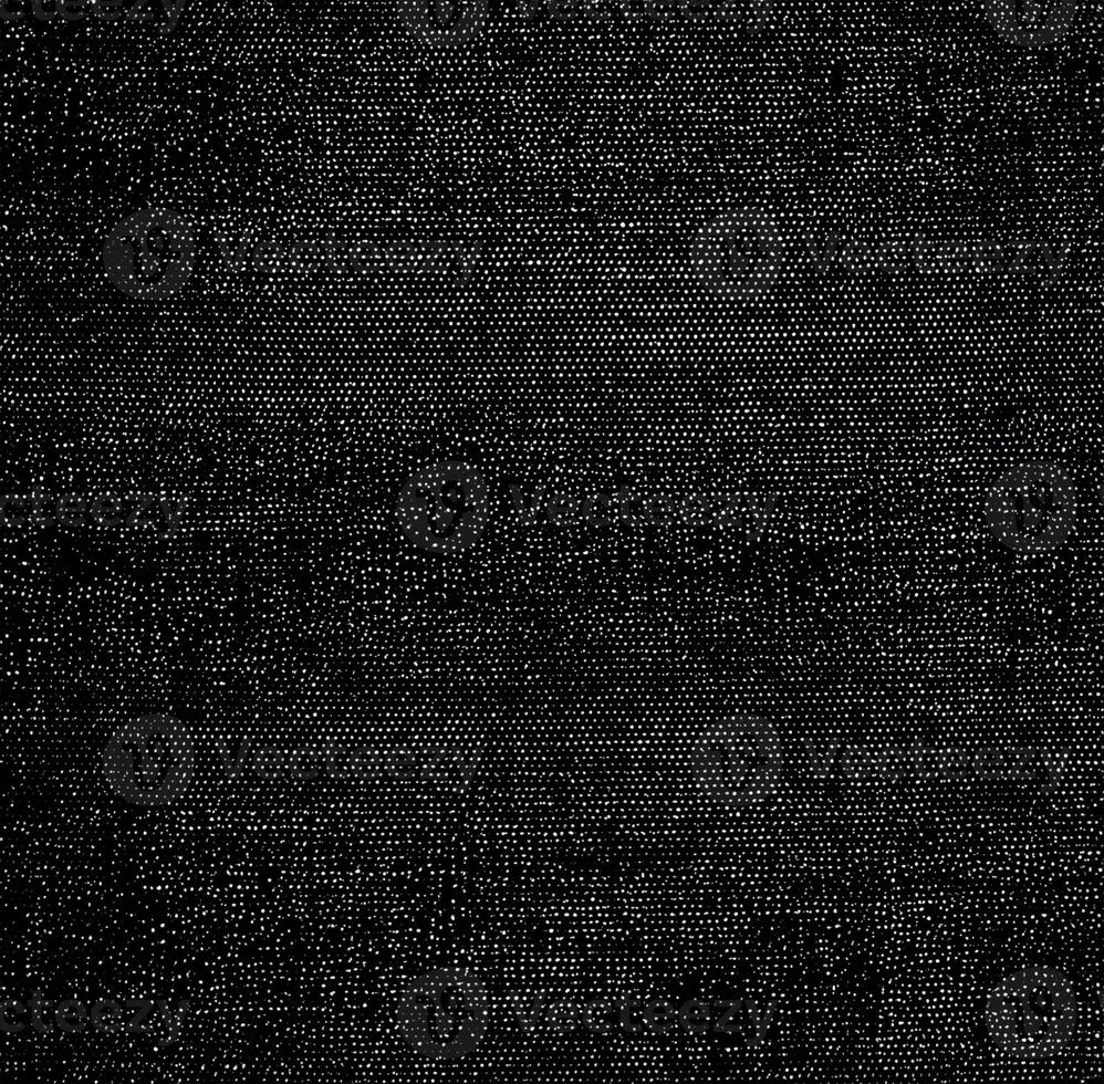 Distressed Weaving Fabric Texture, Grunge Abstract Halftone Illustration in Black on White Background for Depth and Interest photo