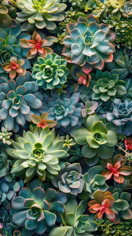 Close Up of Lush Green Plants photo