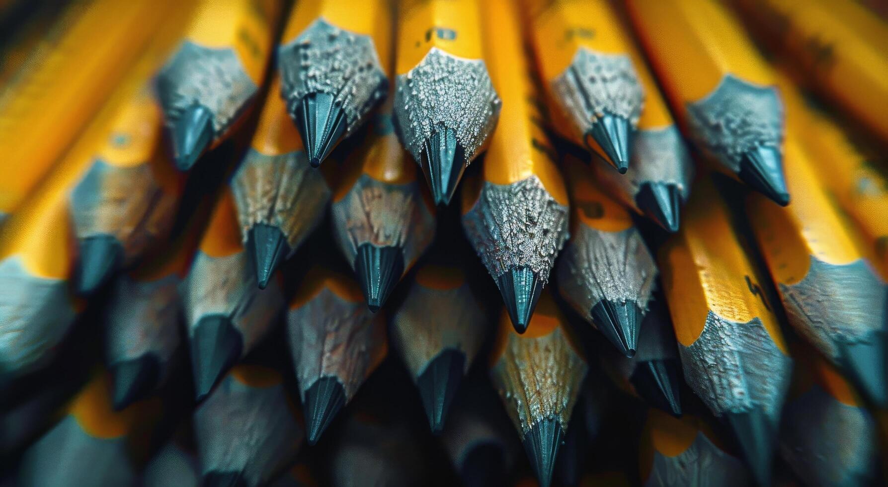 Close Up of a Bunch of Pencils photo