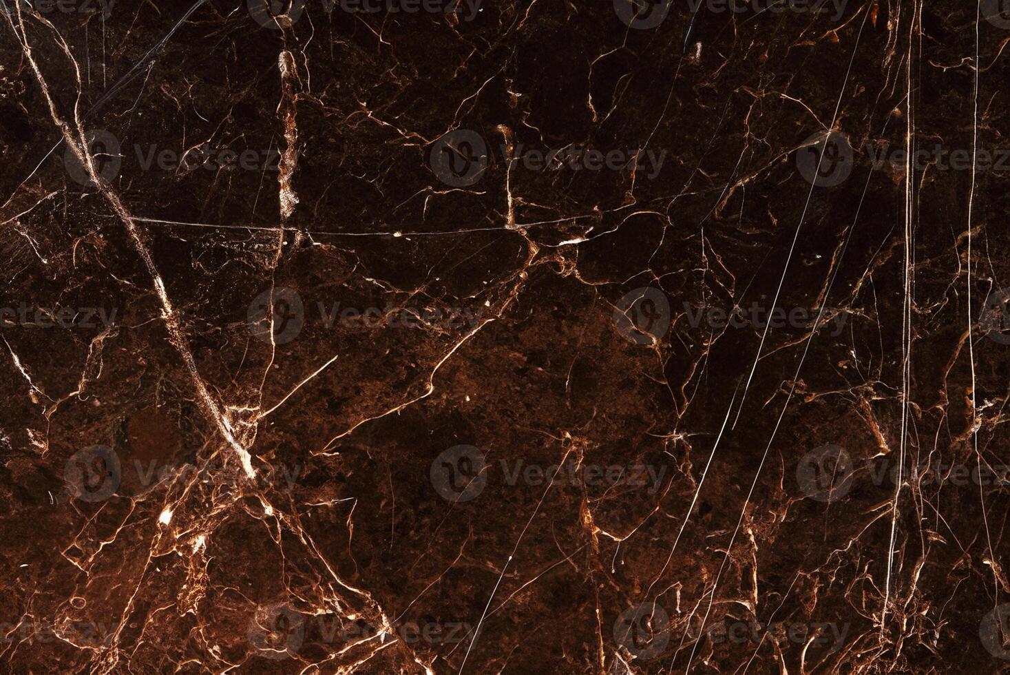 Dark Brown Marble Texture with White Pattern, Ideal Background for Product Design photo