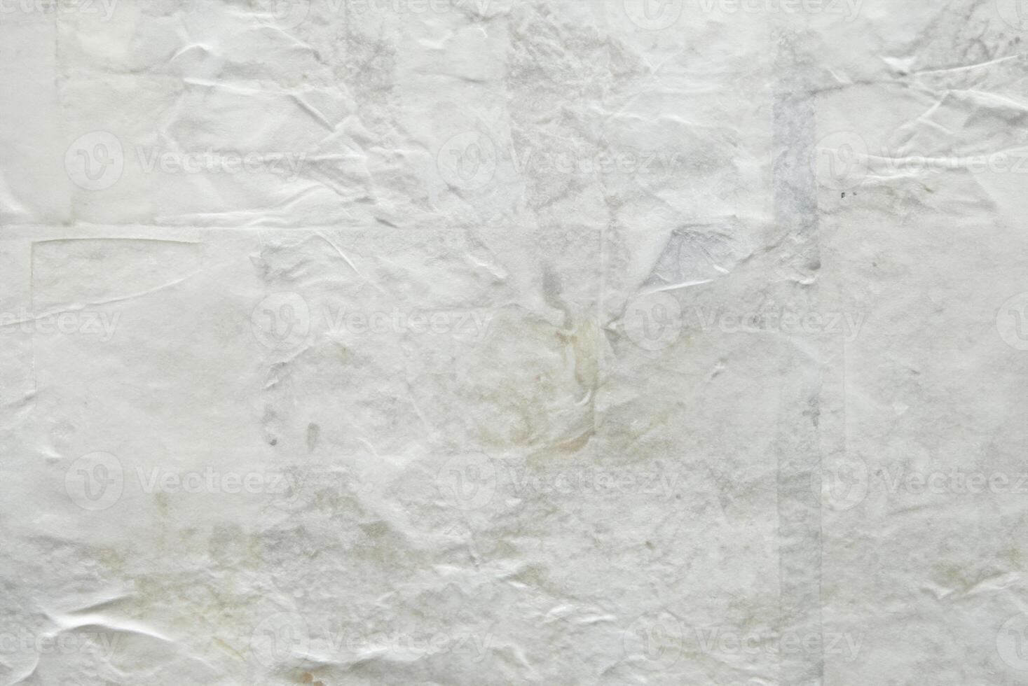 Minimalist White Torn Poster Texture, Clean and Versatile Background for Design photo
