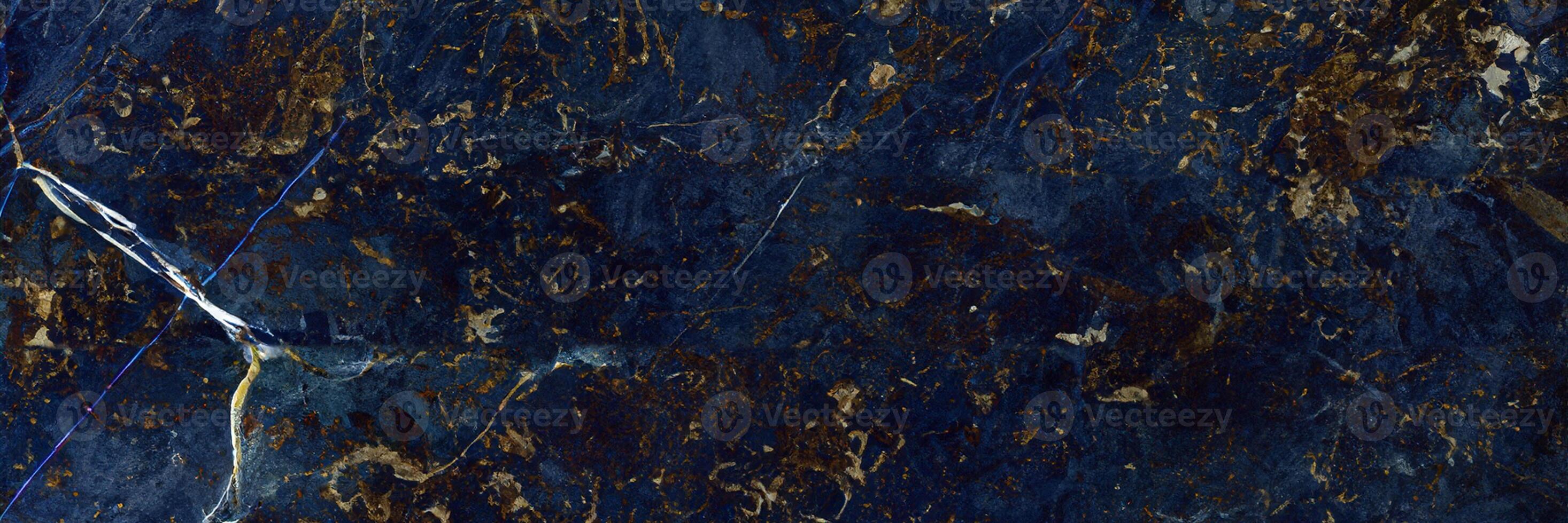 High-Quality Ceramic and Stone Tiles, Natural Blue Marble with Golden Veins, Breccia Marble Tiles for Walls and Floors, Granite Slab Stone, Rustic Matte Texture, Polished Quartz photo