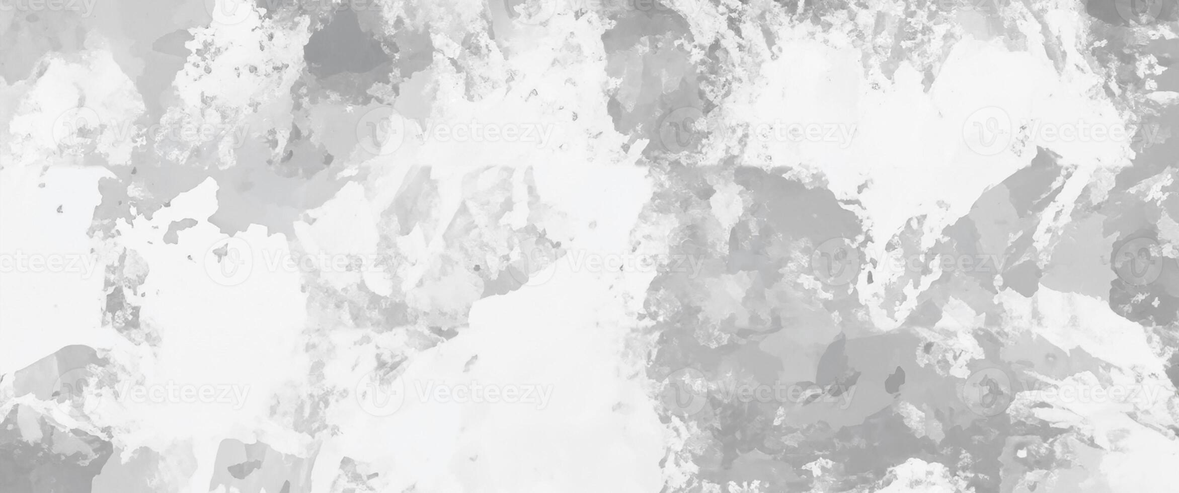 Abstract Grayscale Banner Design, Silver Ink and Watercolor Textures on White Paper photo