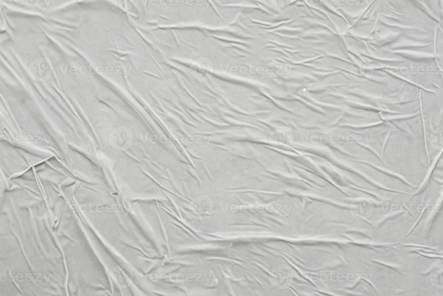 White Crumpled Poster Texture, Abstract Background Concept photo