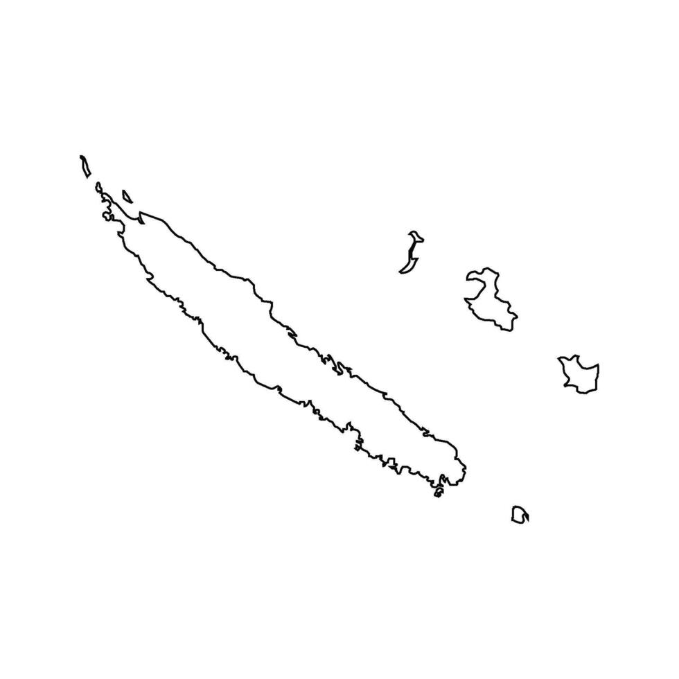 Caledonia map icon vector