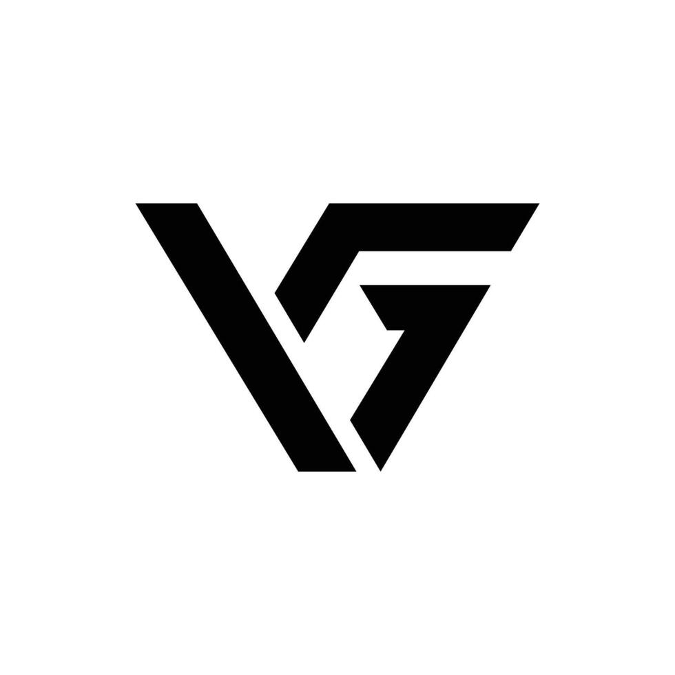 Letter Vg or Gv initial modern unique logo vector
