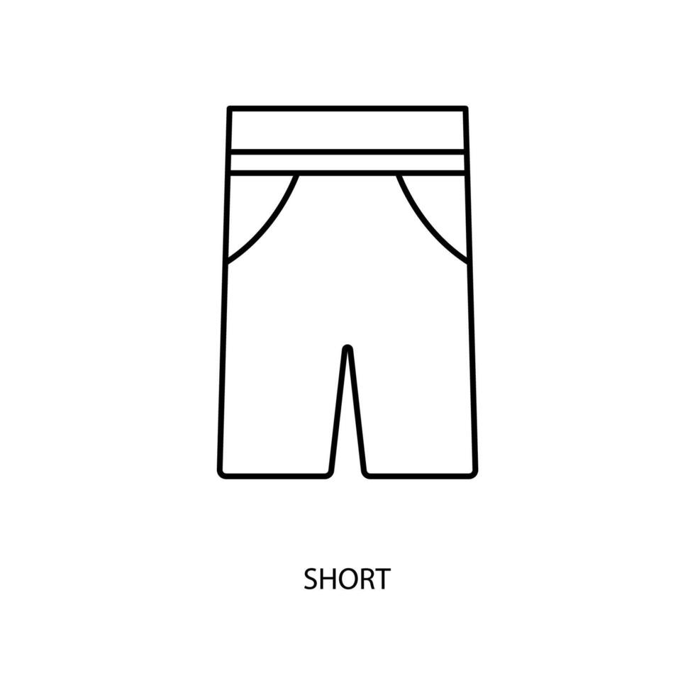 short concept line icon. Simple element illustration. short concept outline symbol design. vector