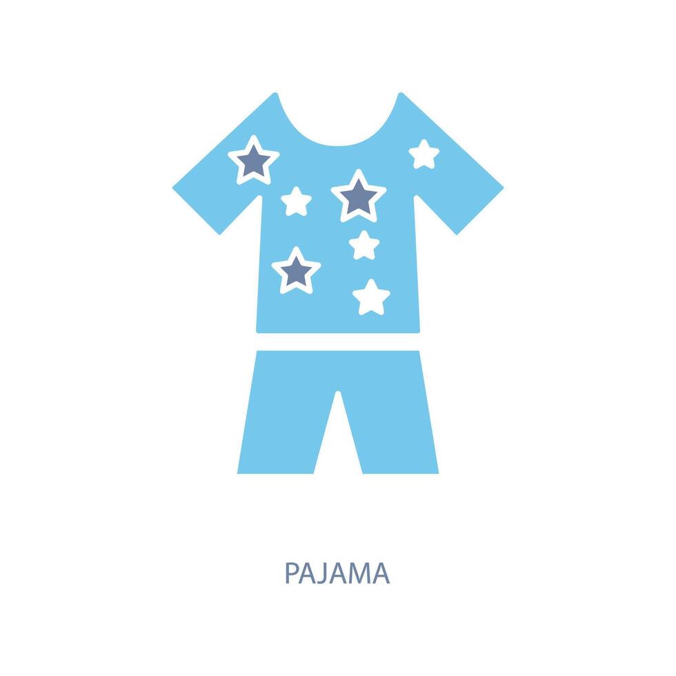 pajama concept line icon. Simple element illustration. pajama concept outline symbol design. vector