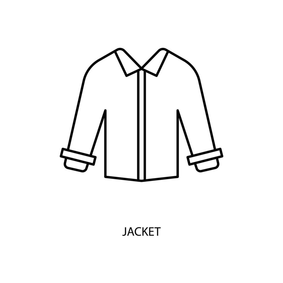 jacket concept line icon. Simple element illustration. jacket concept outline symbol design. vector