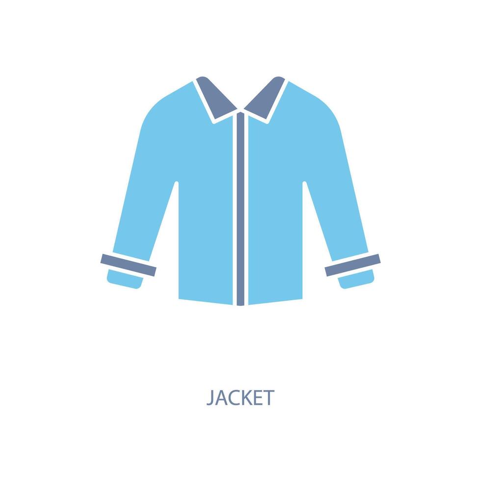 jacket concept line icon. Simple element illustration. jacket concept outline symbol design. vector