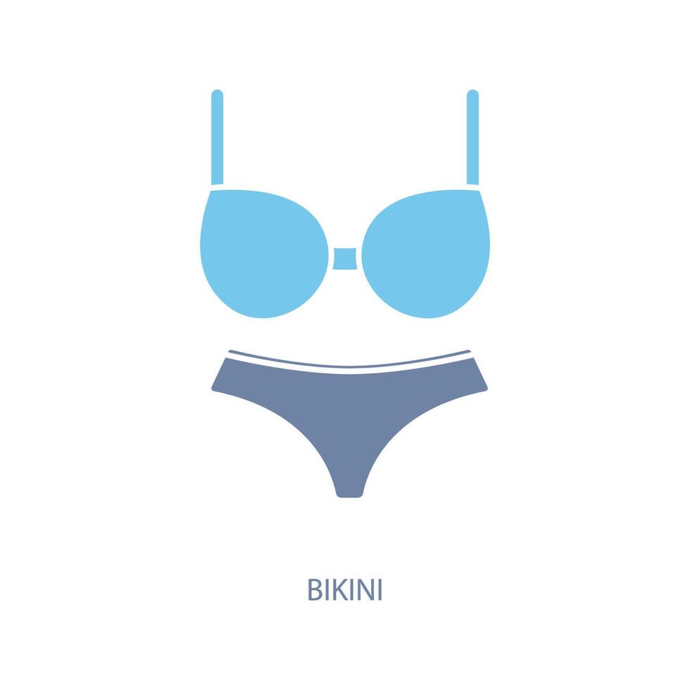 bikini concept line icon. Simple element illustration. bikini concept outline symbol design. vector