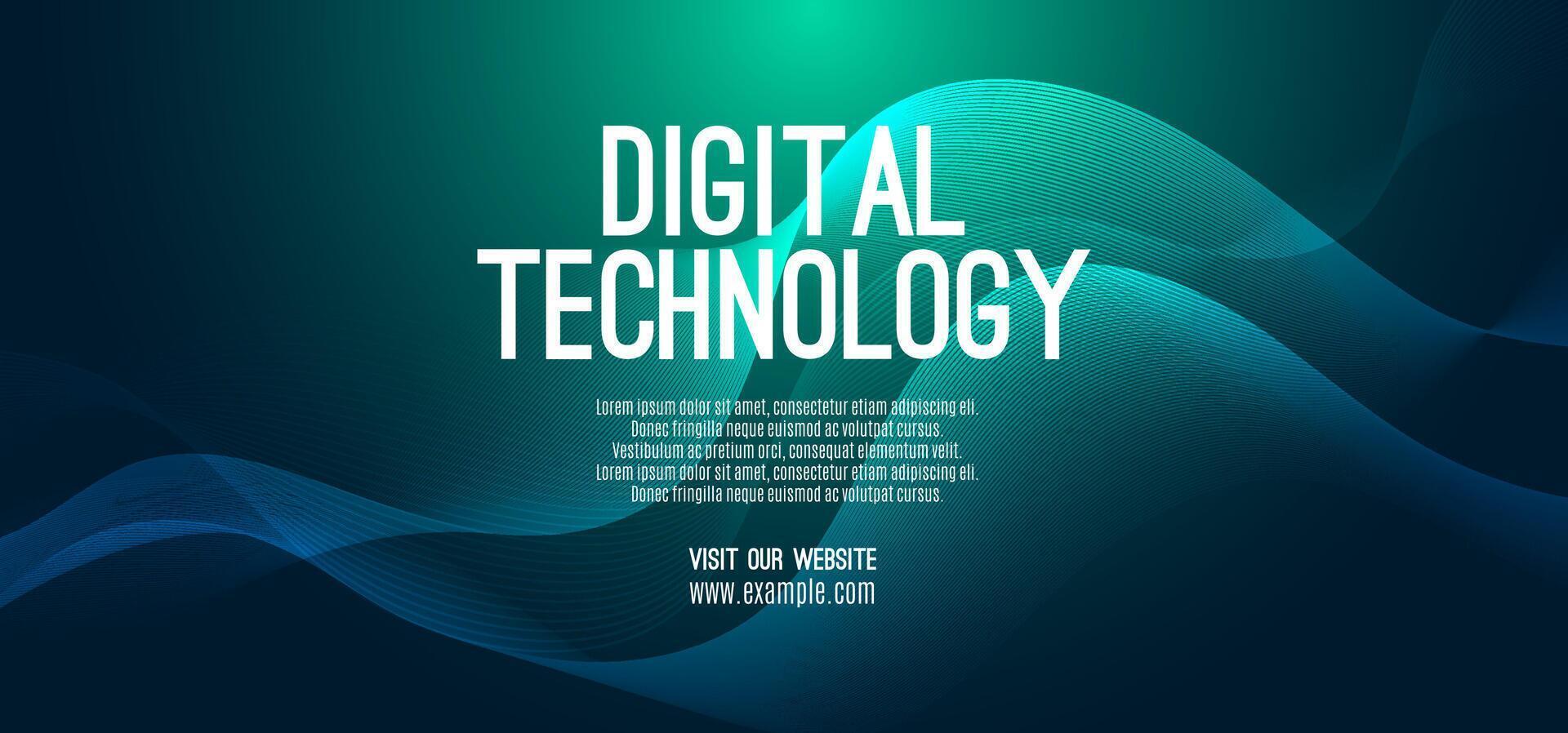 Digital technology speed connect blue green background, cyber nano information, abstract communication, innovation future tech data, internet network connection, Ai big data, line dot illustration 3d vector