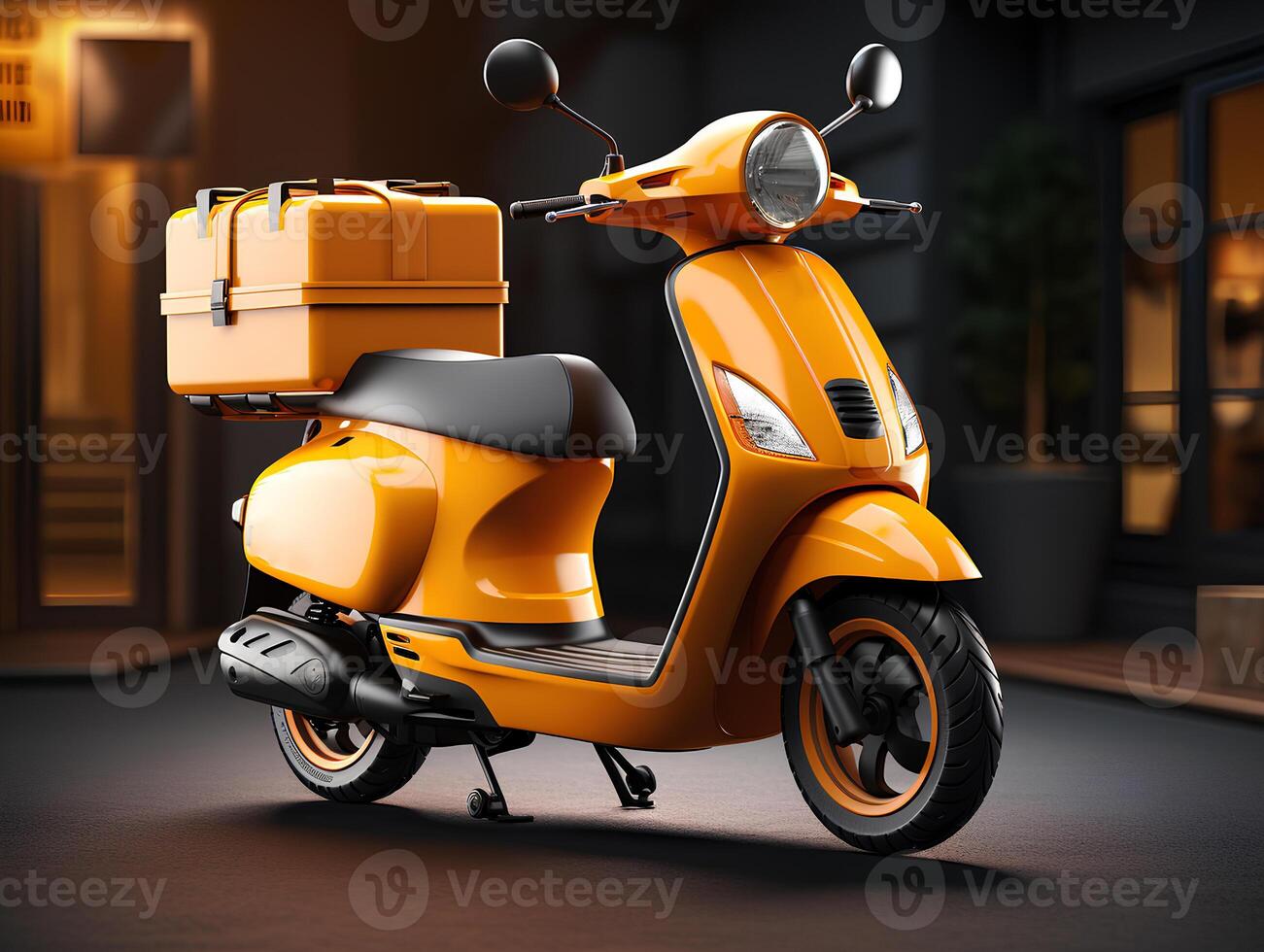 Delivery Scooter 3d render photo
