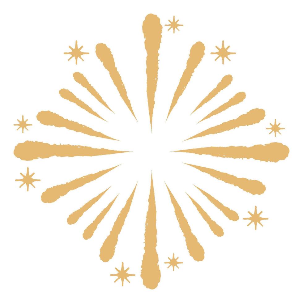New Year Fireworks Illustration vector