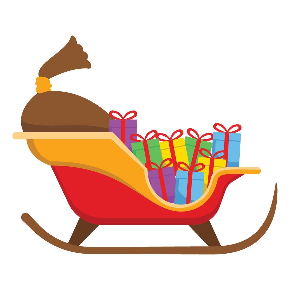 Christmas Sleigh Illustration vector