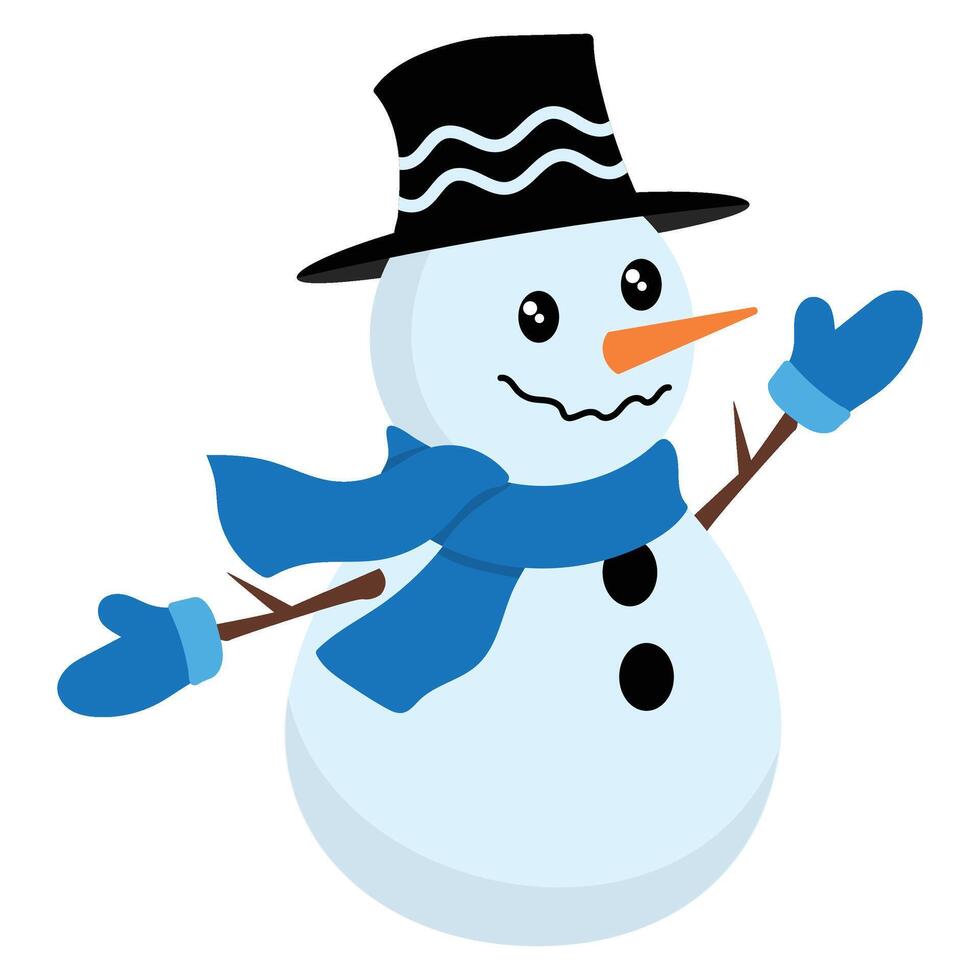 Christmas Snowman Illustration vector
