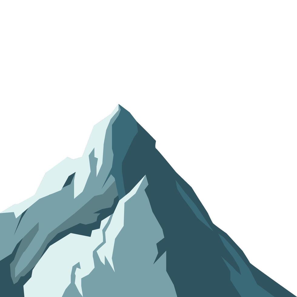 Snow Capped Mountain Illustration vector