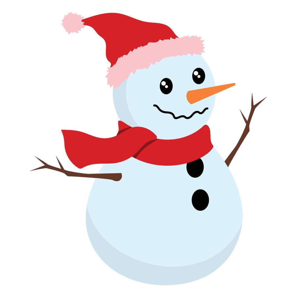 Christmas Snowman Illustration vector