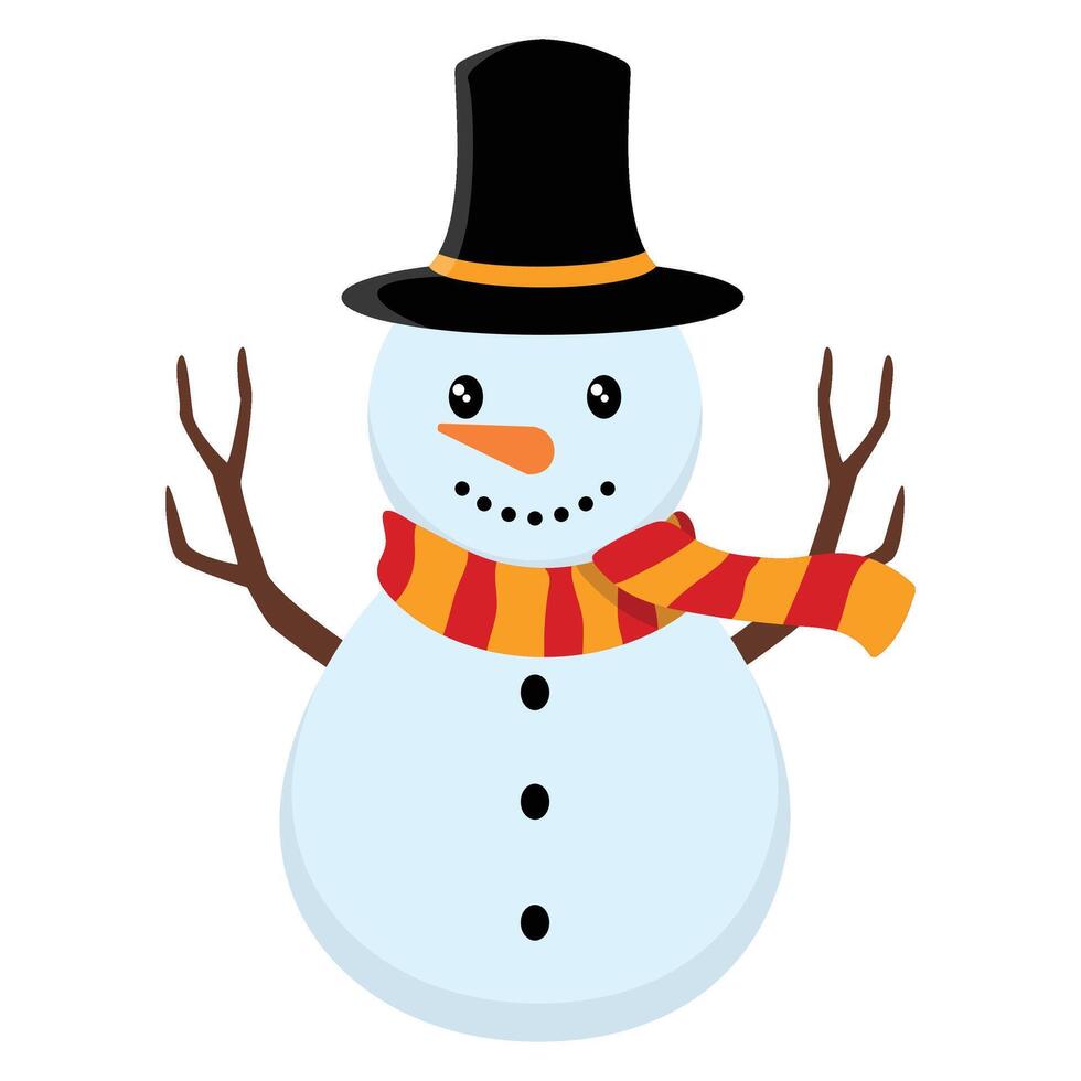 Christmas Snowman Illustration vector