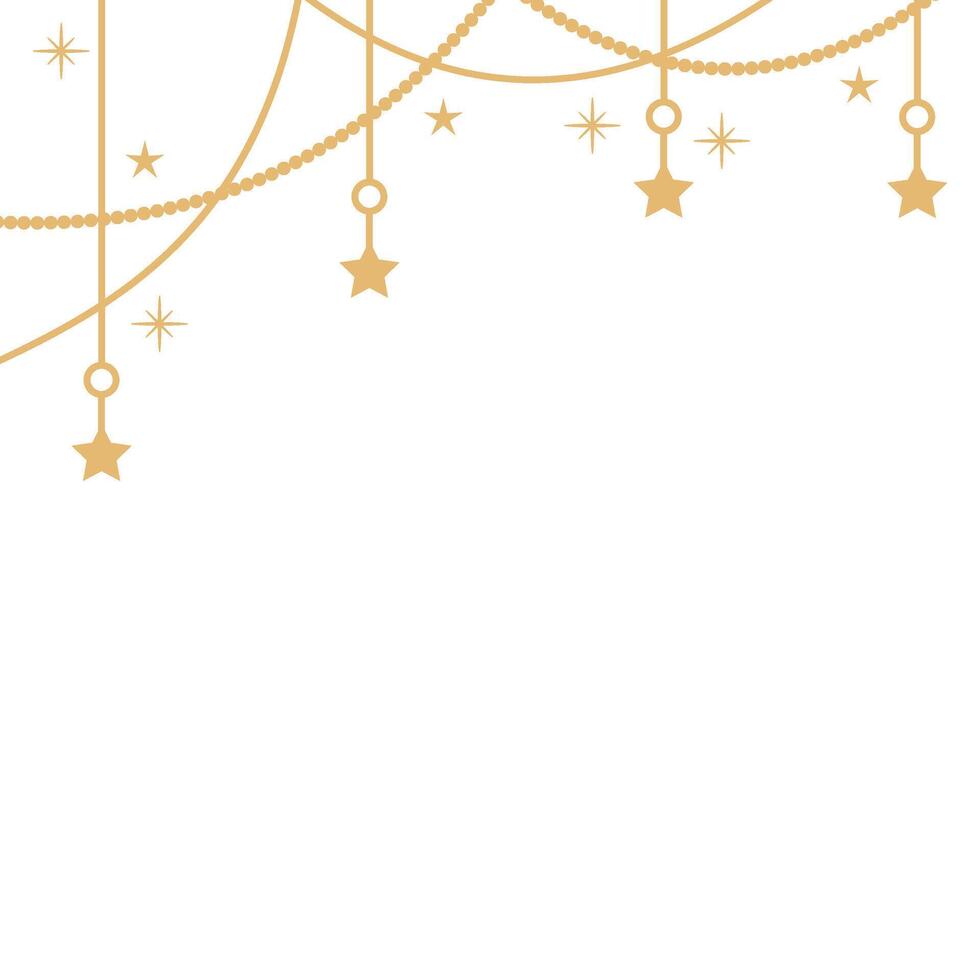 New Year Party Decoration Border vector