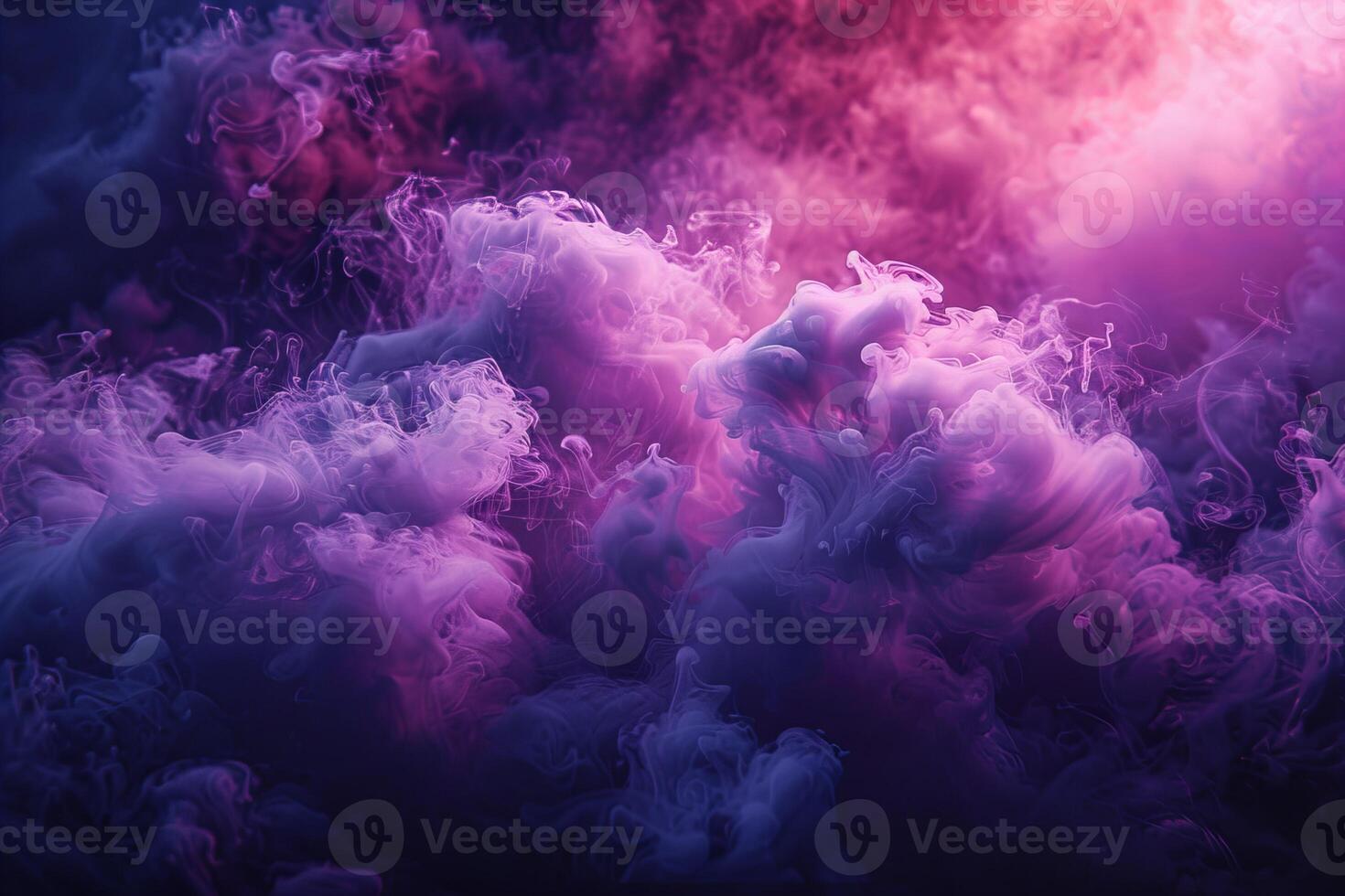 Vibrant Violet and Pink Smoke Clouds in Abstract Art photo