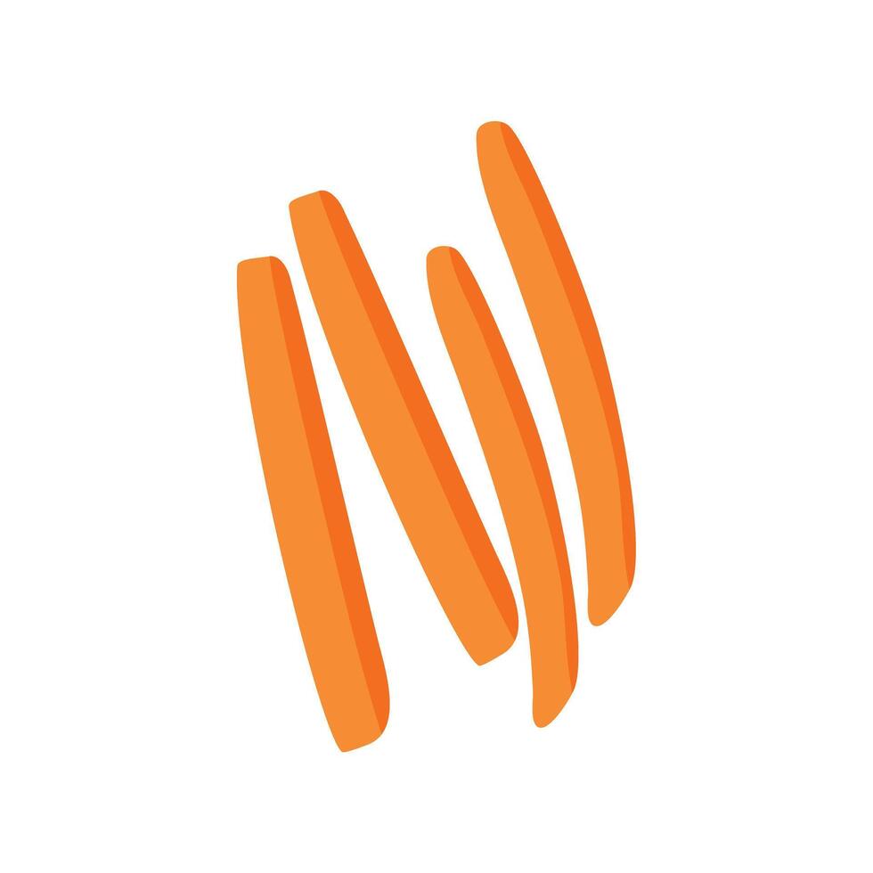 Design Vegetable orange carot slice vector