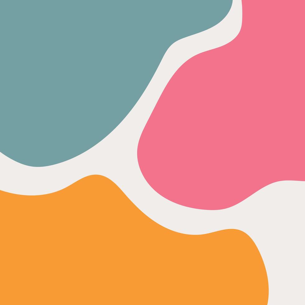 Vintage aesthetic shapes background vector