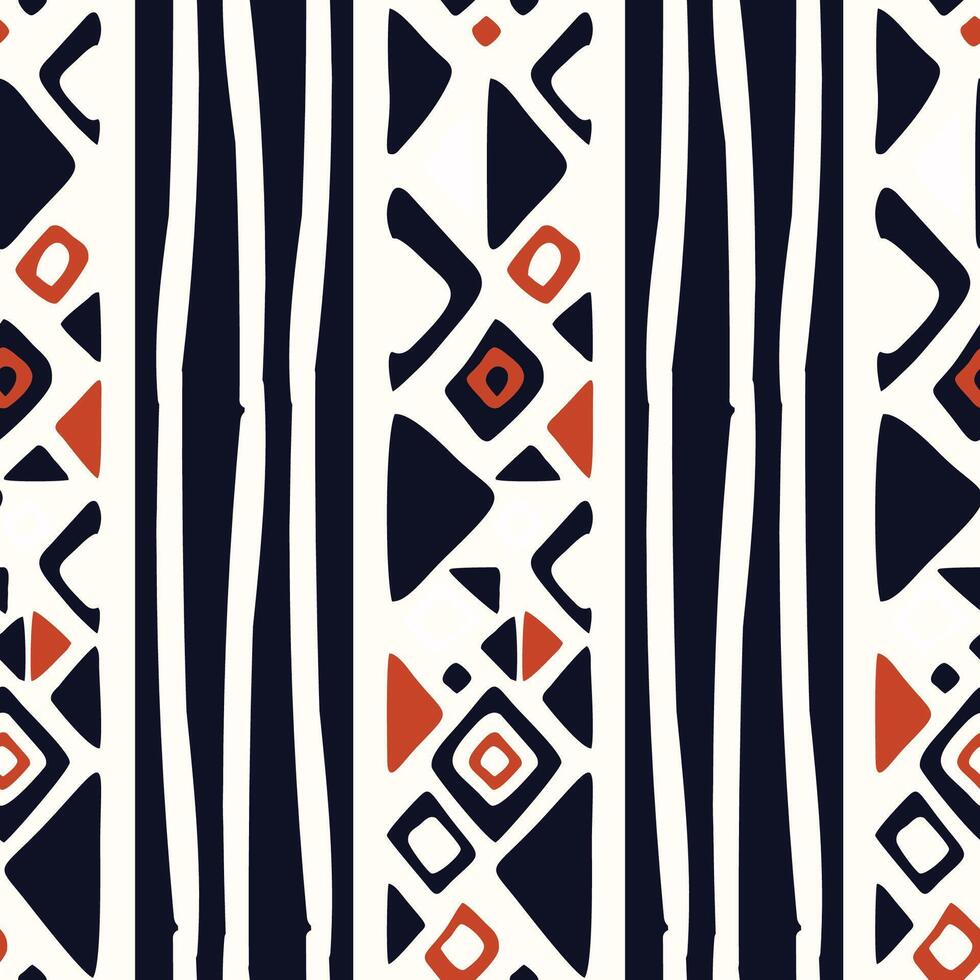 abstract minimalist ethnic background pattern vector