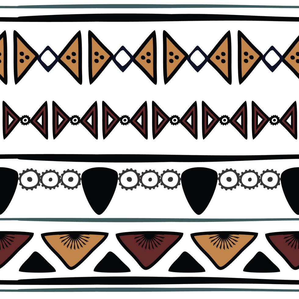 cute minimalist ethnic background pattern vector