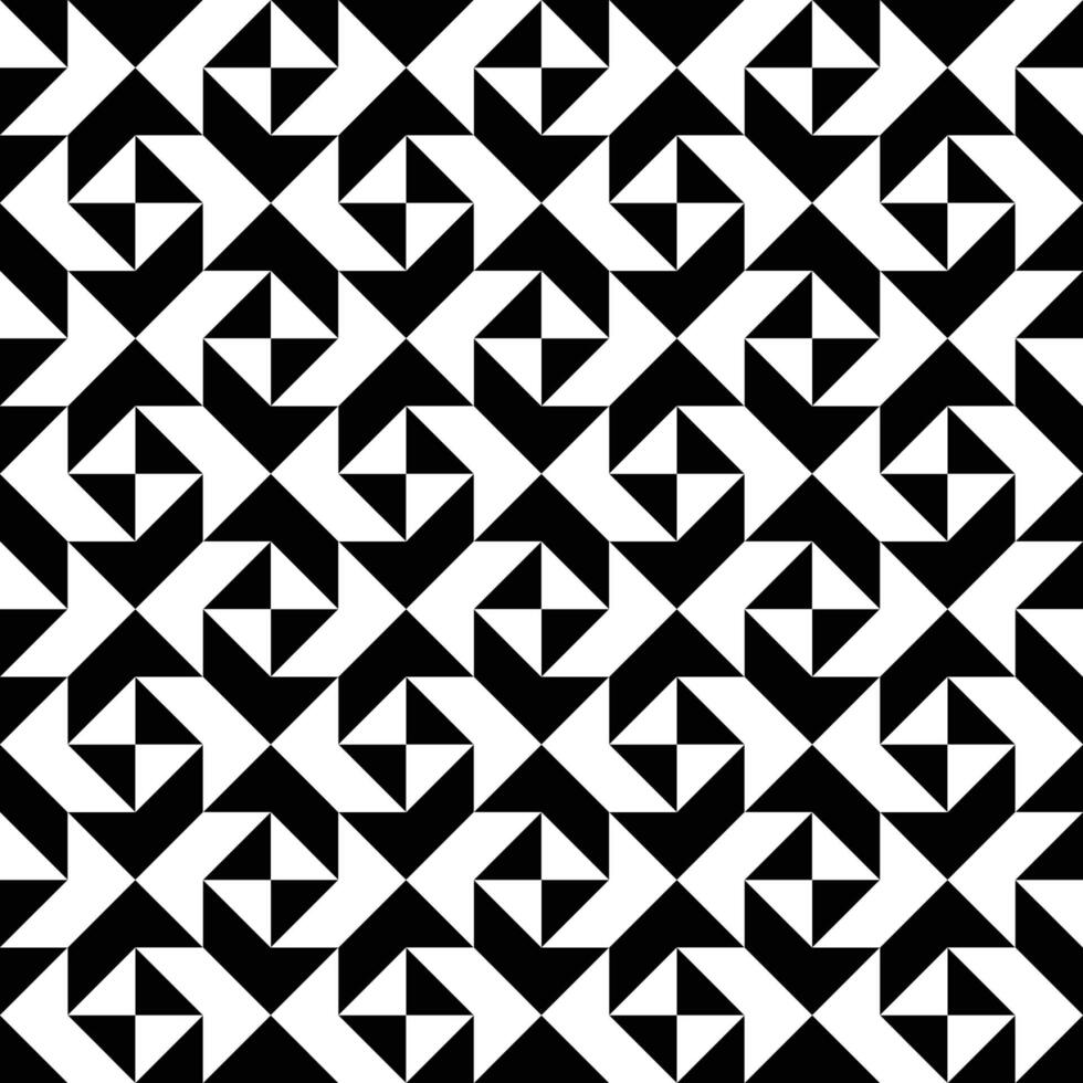 abstract tiles geometric monochrome pattern vector