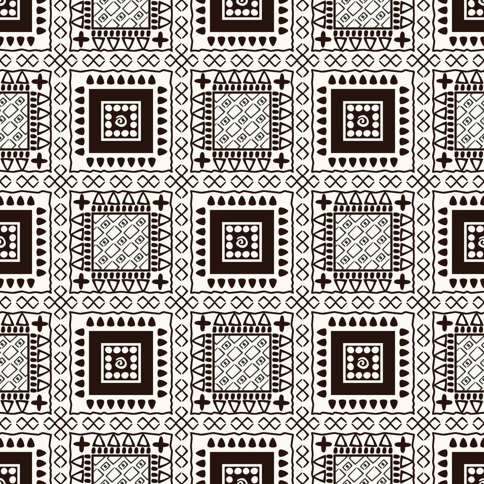 abstract geometric tiles ethnic pattern vector