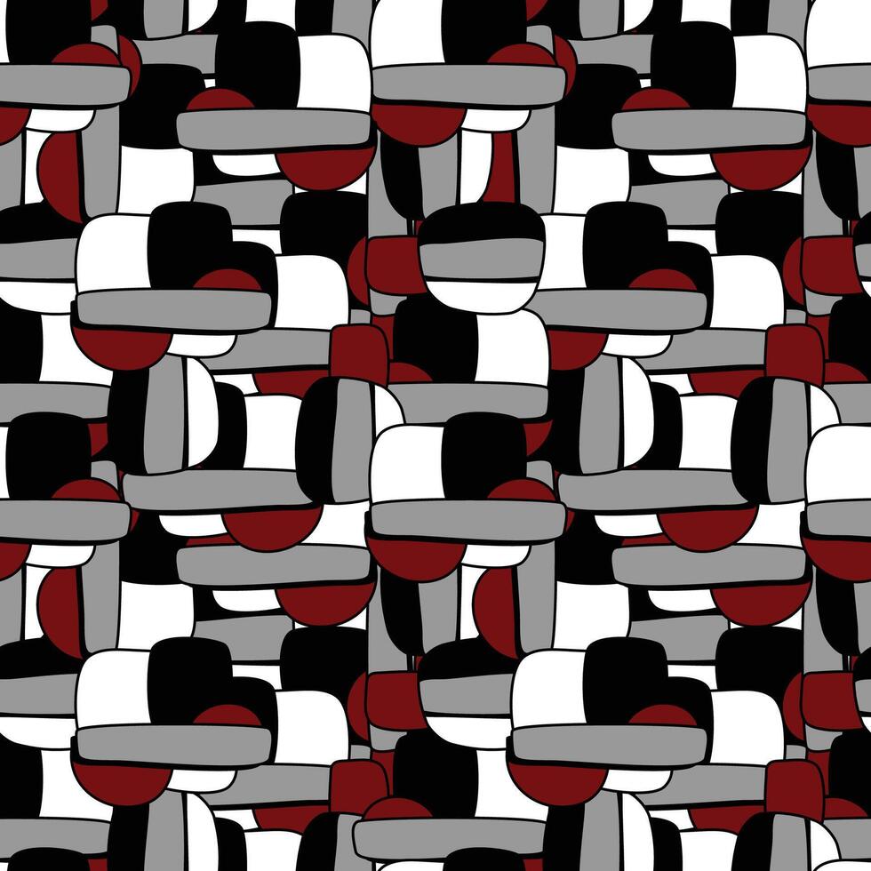 abstract random shape textile pattern vector