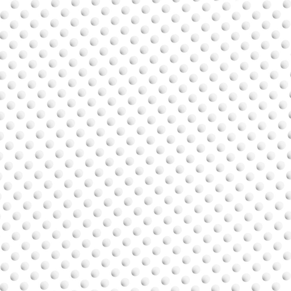 White geometric dotted texture. Tile spotted endless background. Seamless decorative circle repeatable pattern vector