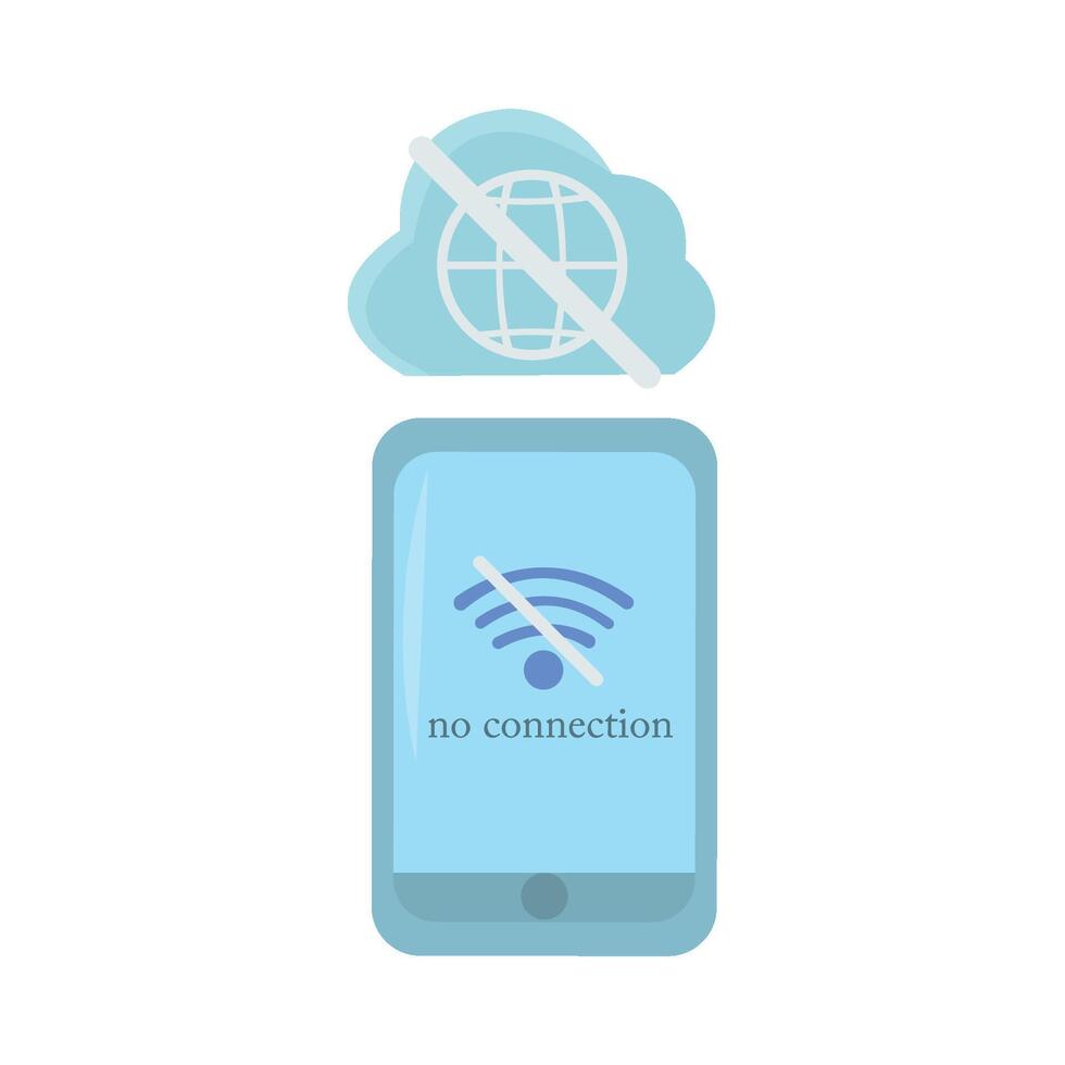 illustration of no connection vector