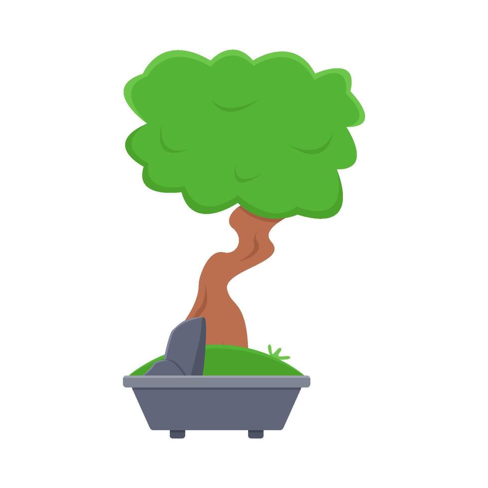 illustration of bonsai tree vector