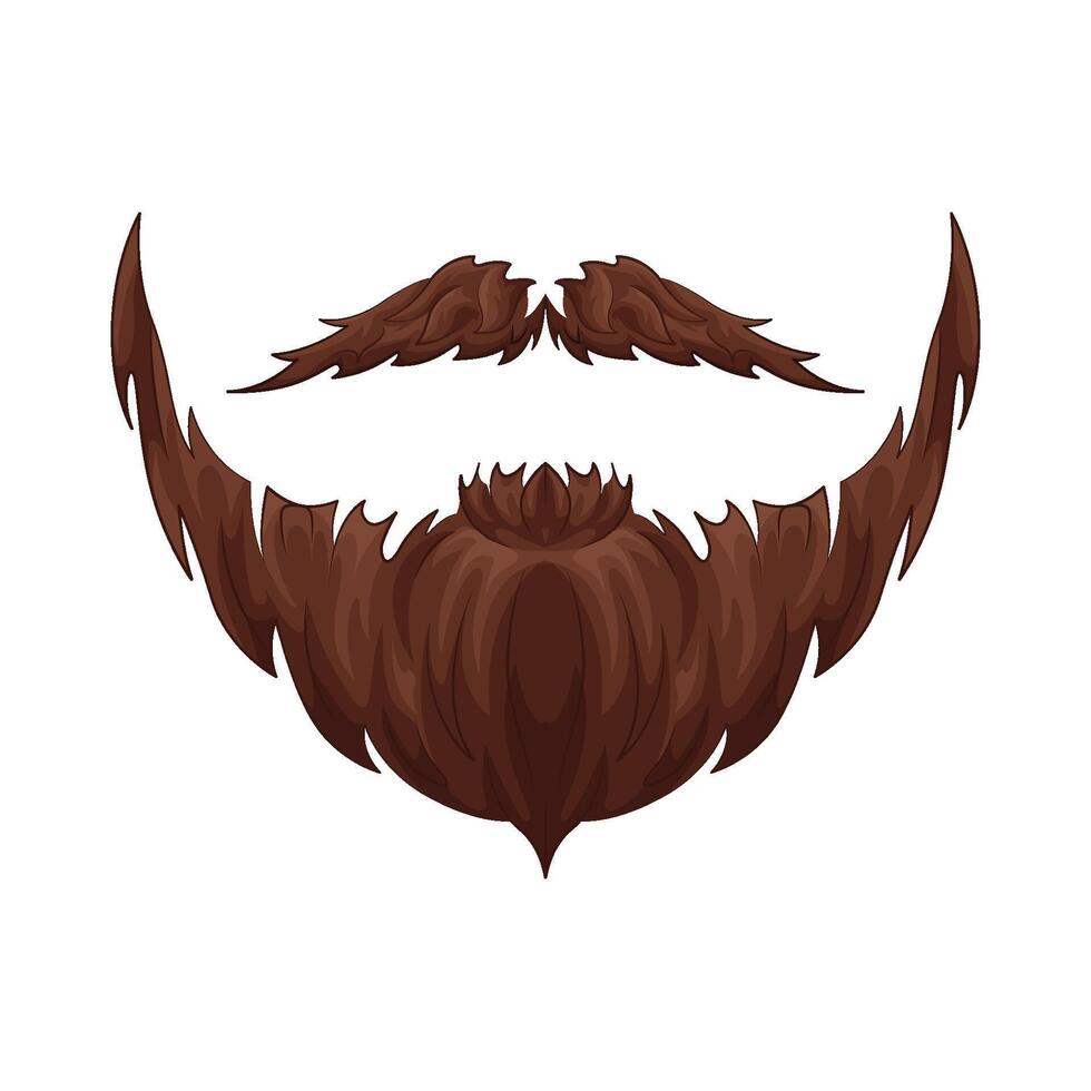 Illustration of beard and mustache vector