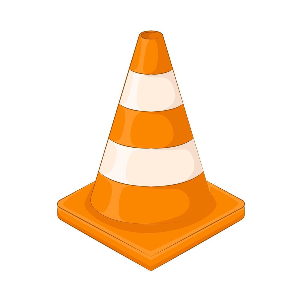 illustration of traffic cone vector