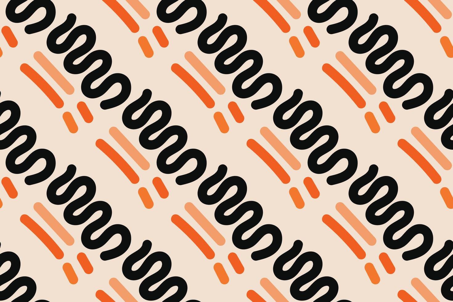 Fun colorful line doodle seamless pattern. Creative minimalist style art background for children or trendy design with basic shapes. Simple childish scribble backdrop. vector