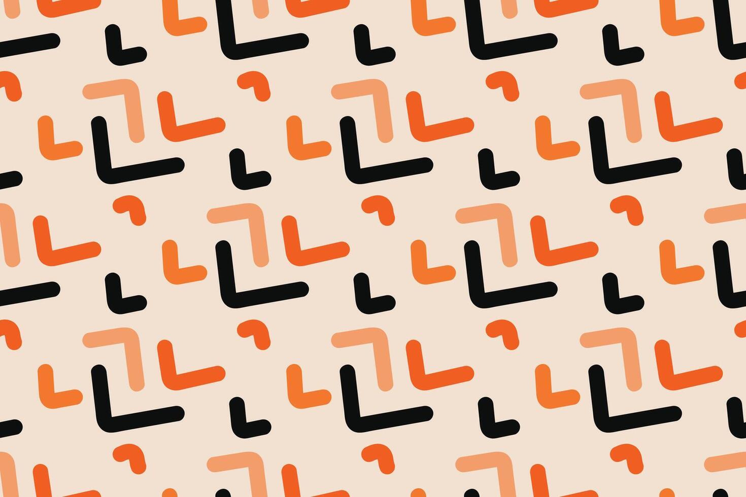 Fun colorful line doodle seamless pattern. Creative minimalist style art background for children or trendy design with basic shapes. Simple childish scribble backdrop. vector