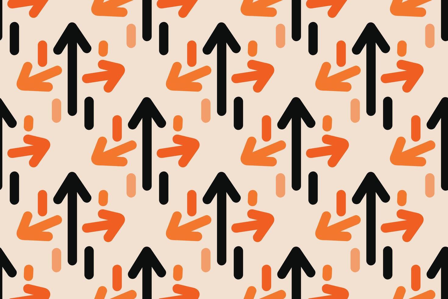 Fun colorful line doodle seamless pattern. Creative minimalist style art background for children or trendy design with basic shapes. Simple childish scribble backdrop. vector