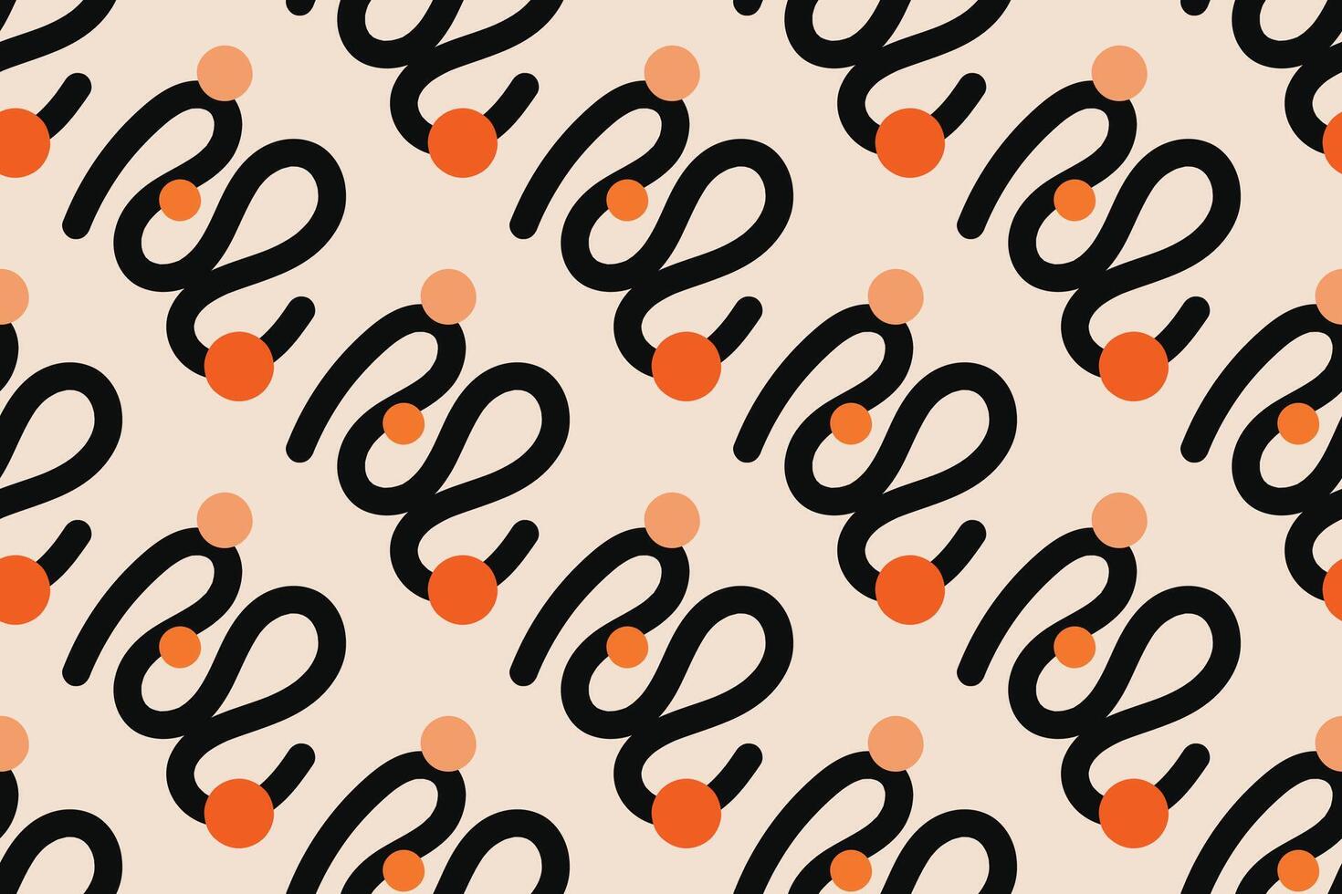 Fun colorful line doodle seamless pattern. Creative minimalist style art background for children or trendy design with basic shapes. Simple childish scribble backdrop. vector