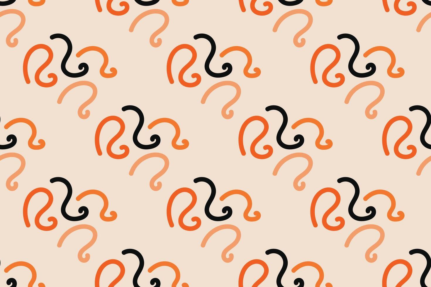 Fun colorful line doodle seamless pattern. Creative minimalist style art background for children or trendy design with basic shapes. Simple childish scribble backdrop. vector
