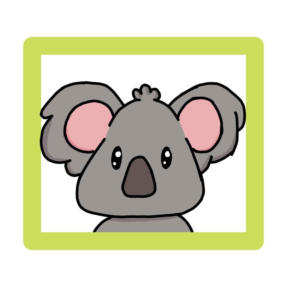 cute koala clipart cartoon illustration vector