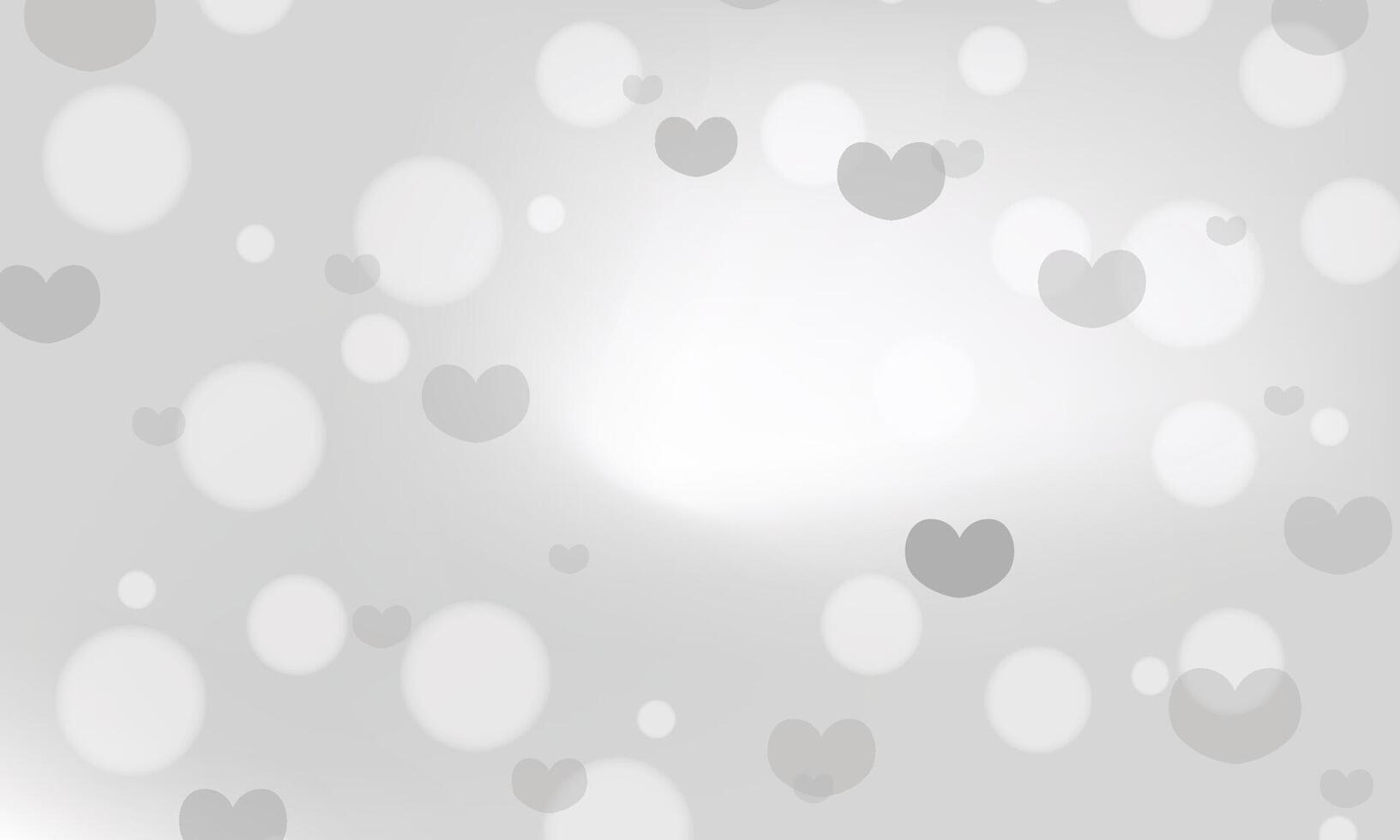 Blurred valentines day background design vector