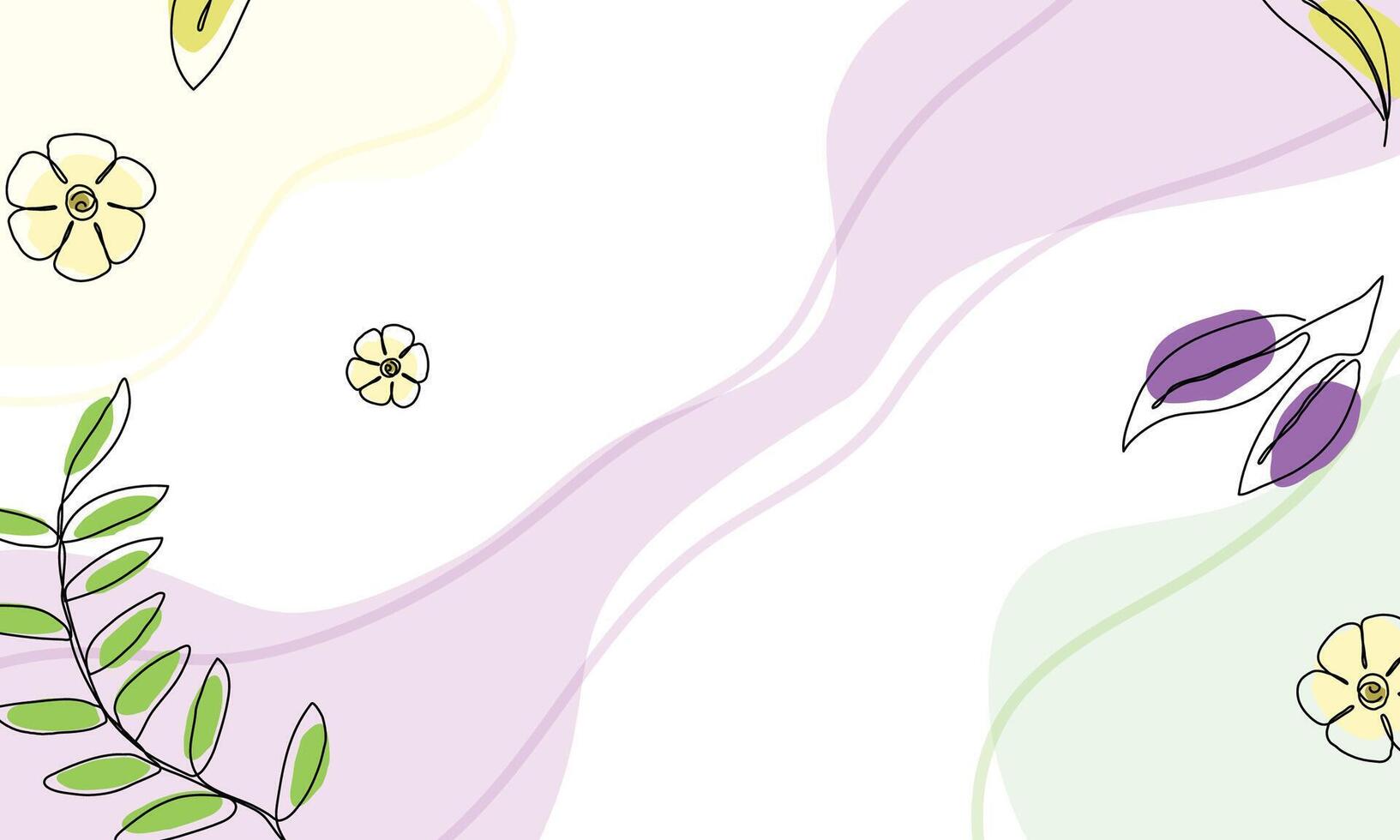 Hand drawn flat design abstract doodle background vector