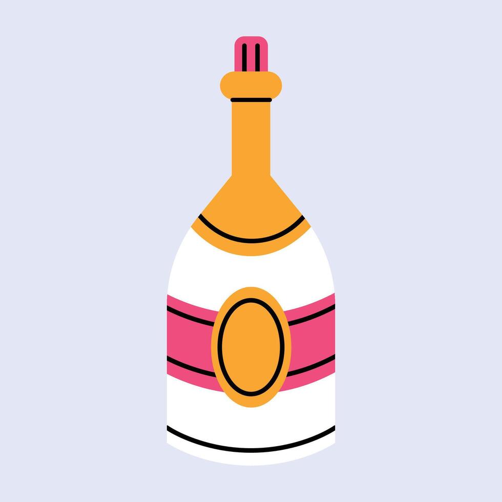 Pot bellied bottle icon Cartoon illustration of pot bellied bottle vector